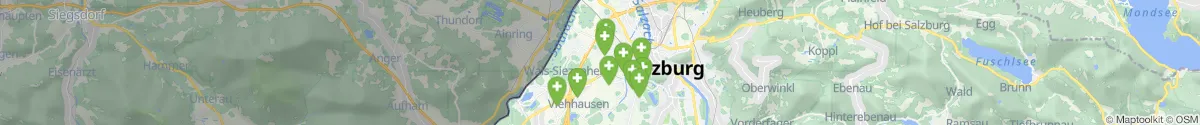 Map view for Pharmacies emergency services nearby Maxglan-West (Salzburg (Stadt), Salzburg)